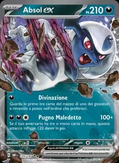 Absol-ex card in Italian