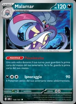 Malamar card in Italian