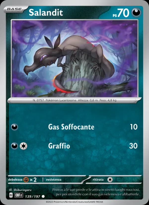 Salandit card in Italian