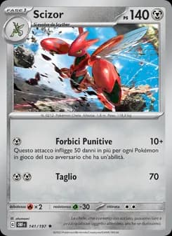 Scizor card in Italian