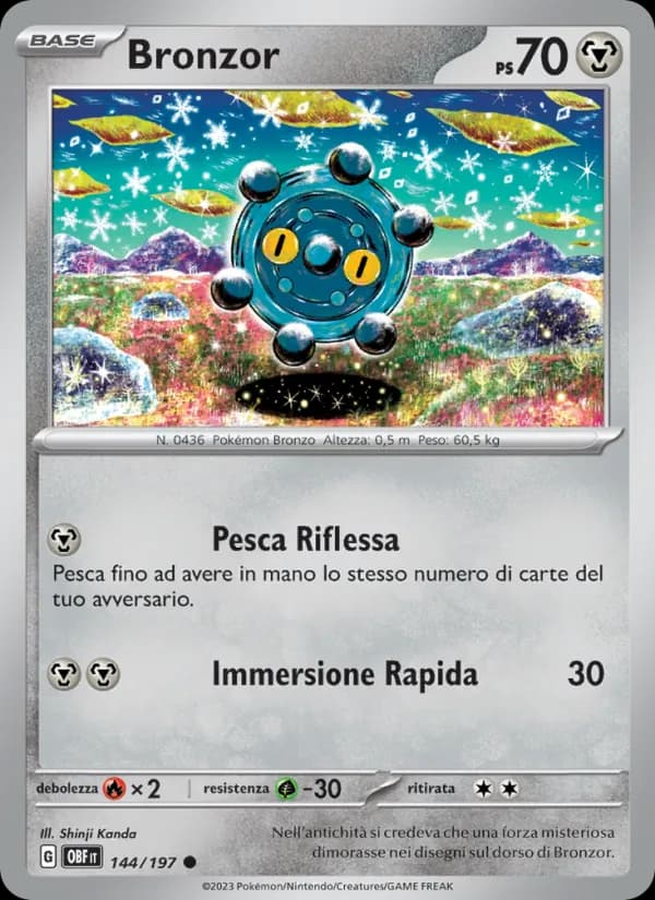 Bronzor card in Italian