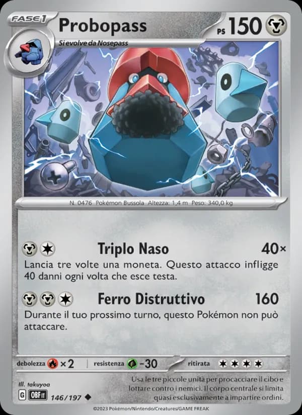 Probopass card in Italian