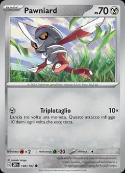 Pawniard card in Italian
