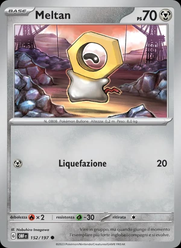 Meltan card in Italian