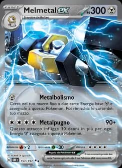 Melmetal-ex card in Italian