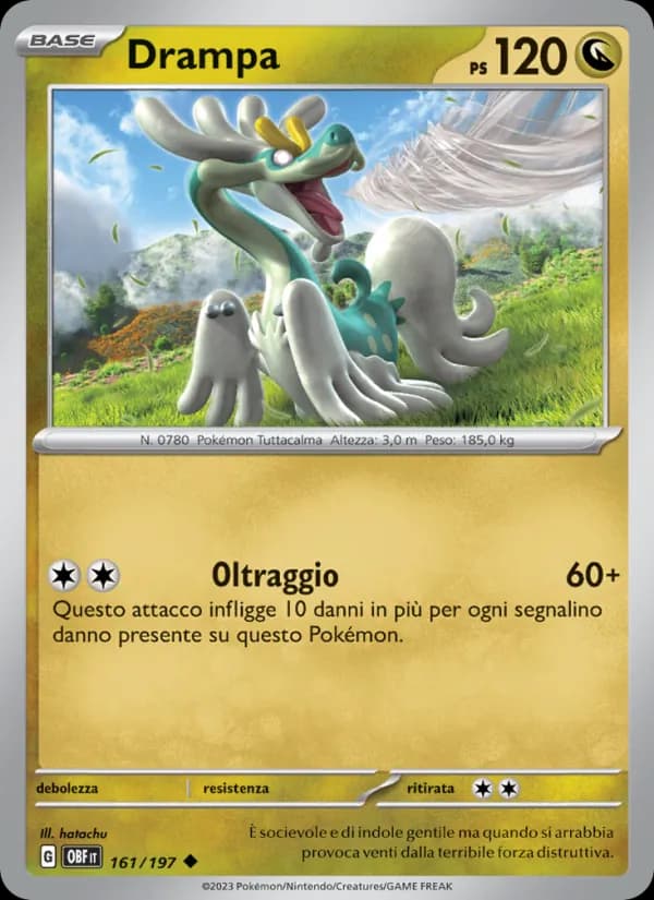 Drampa card in Italian
