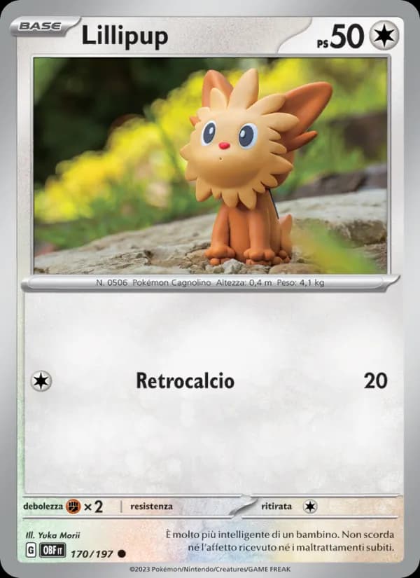 Lillipup card in Italian