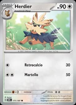 Herdier card in Italian