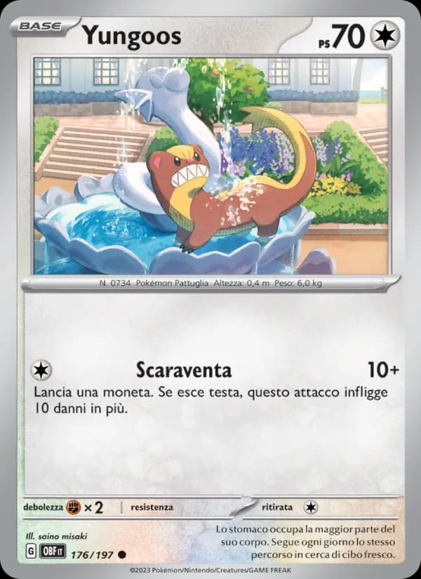 Yungoos card in Italian