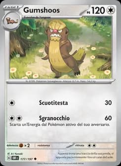 Gumshoos card in Italian