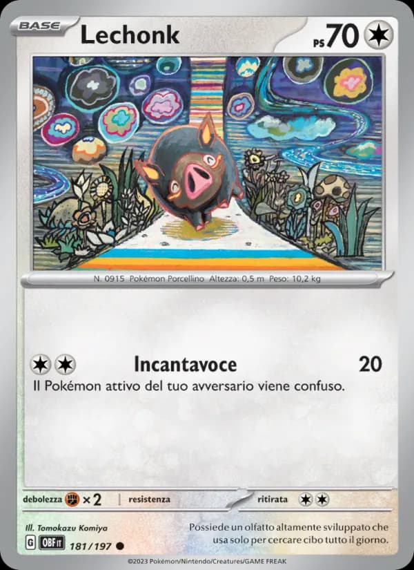 Lechonk card in Italian