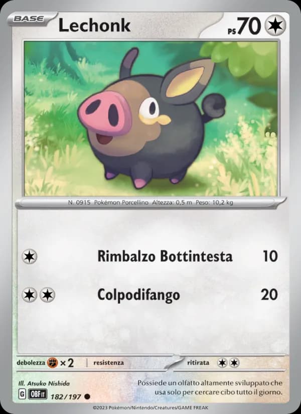 Lechonk card in Italian