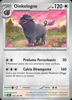 Oinkologne card in Italian
