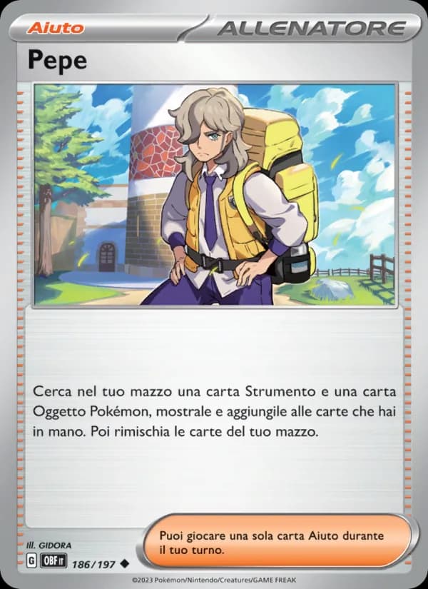 Pepe card in Italian