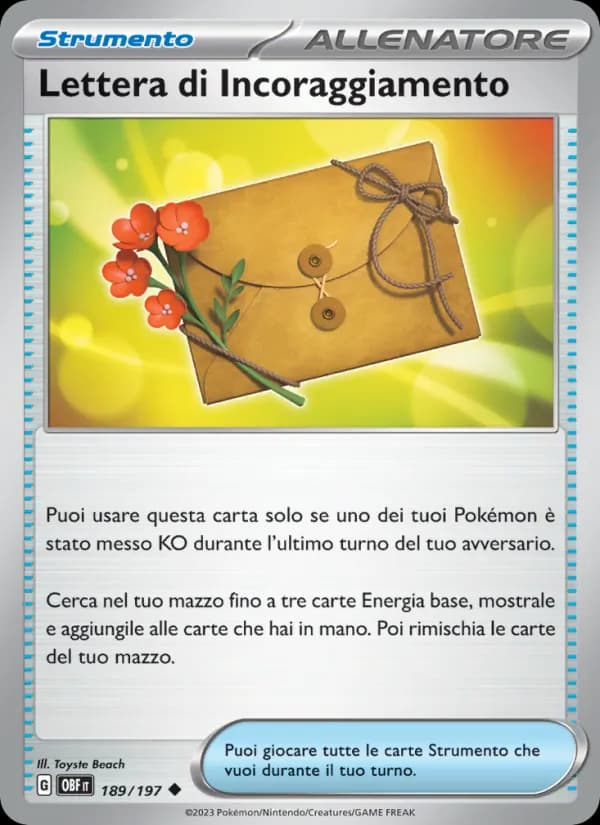 Lettera di Incoraggiamento card in Italian