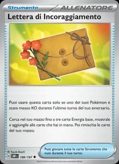 Lettera di Incoraggiamento card in Italian