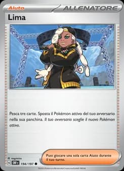 Lima card in Italian