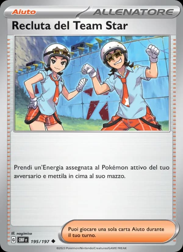 Recluta del Team Star card in Italian