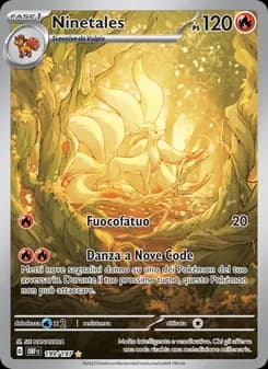 Ninetales card in Italian