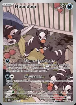 Houndour card in Italian