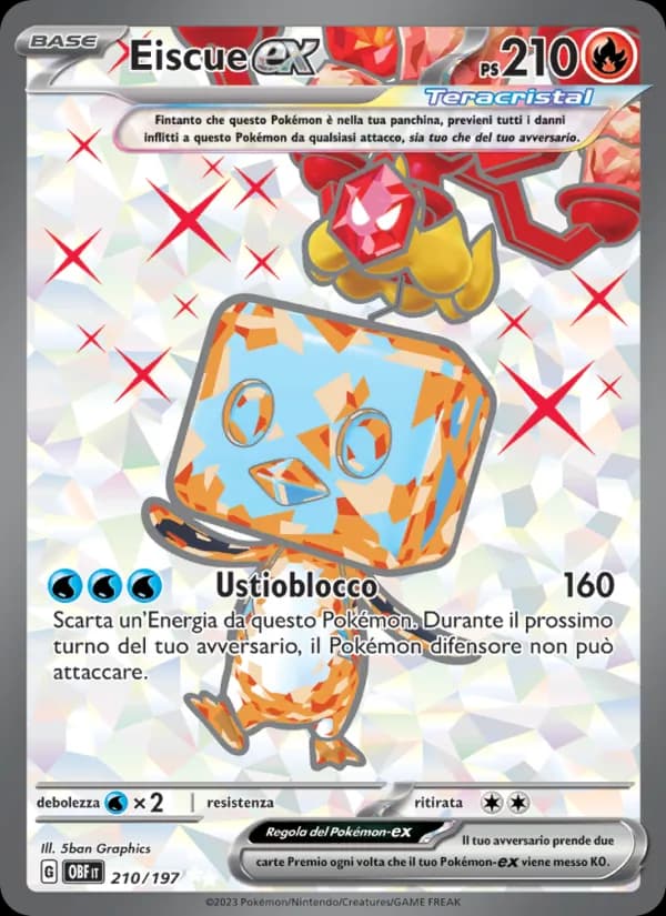 Eiscue-ex card in Italian