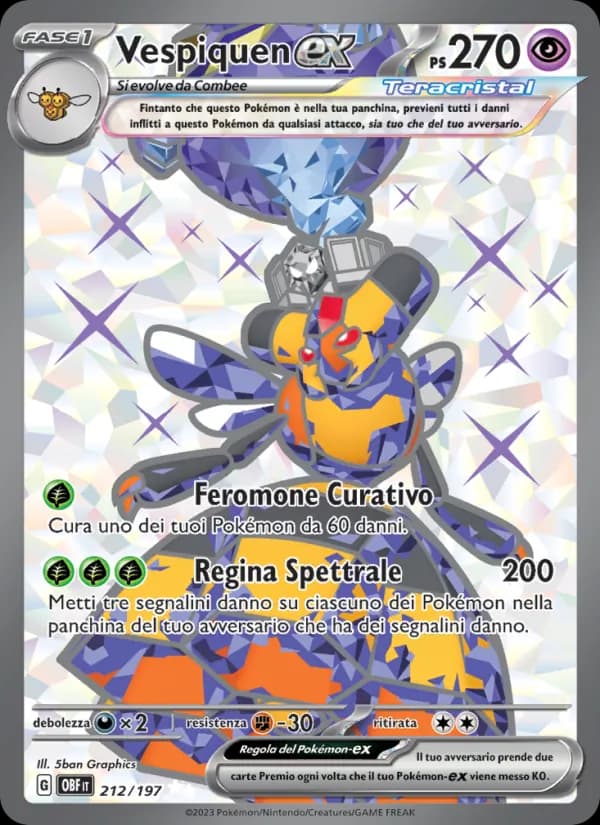 Vespiquen-ex card in Italian