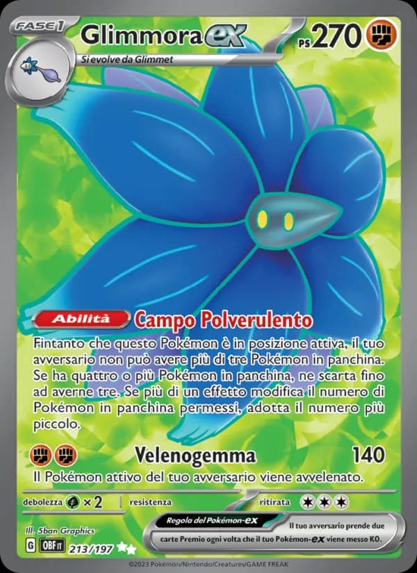 Glimmora-ex card in Italian