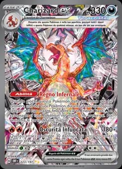 Charizard-ex card in Italian