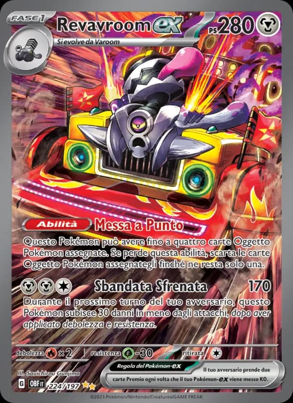Revavroom-ex card in Italian