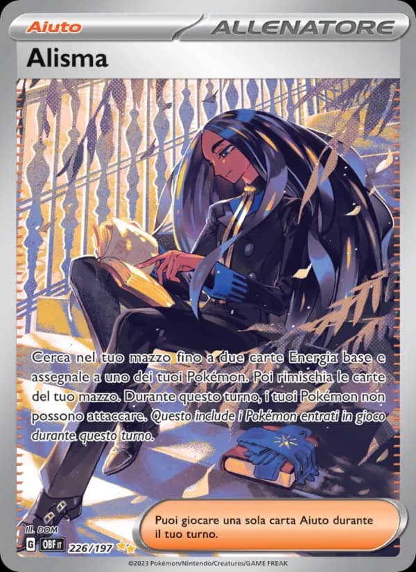 Alisma card in Italian