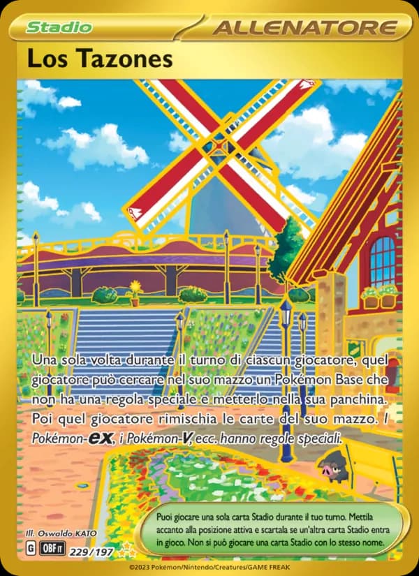 Los Tazones card in Italian