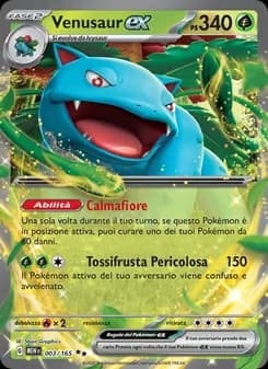 Venusaur-ex card in Italian