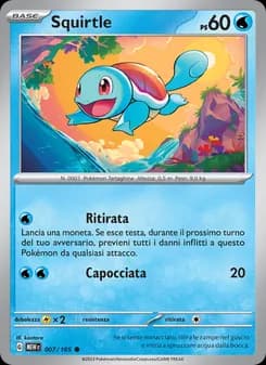 Squirtle card in Italian