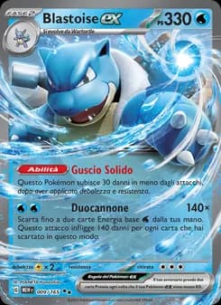 Blastoise-ex card in Italian