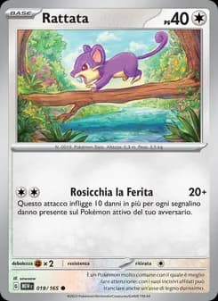 Rattata card in Italian