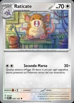 Raticate card in Italian