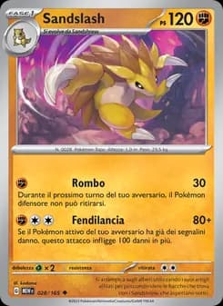 Sandslash card in Italian
