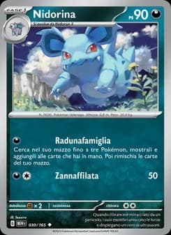 Nidorina card in Italian