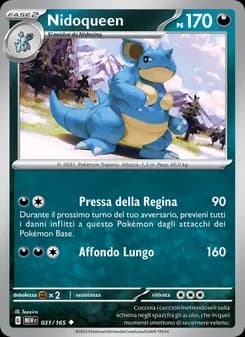 Nidoqueen card in Italian