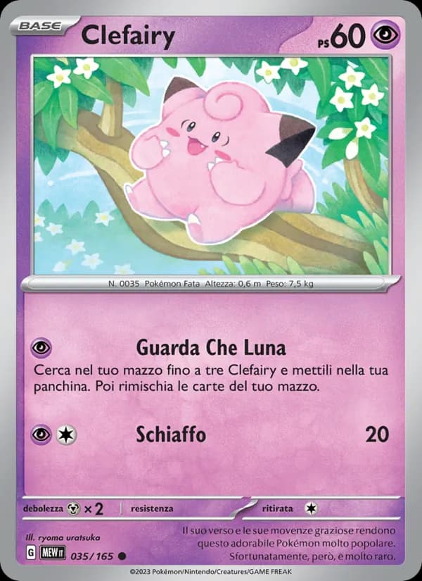 Clefairy card in Italian