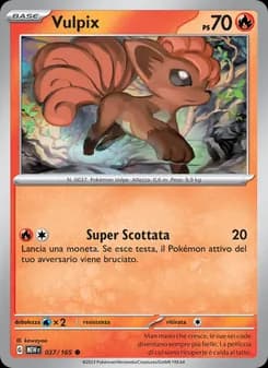 Vulpix card in Italian
