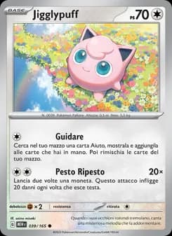 Jigglypuff card in Italian