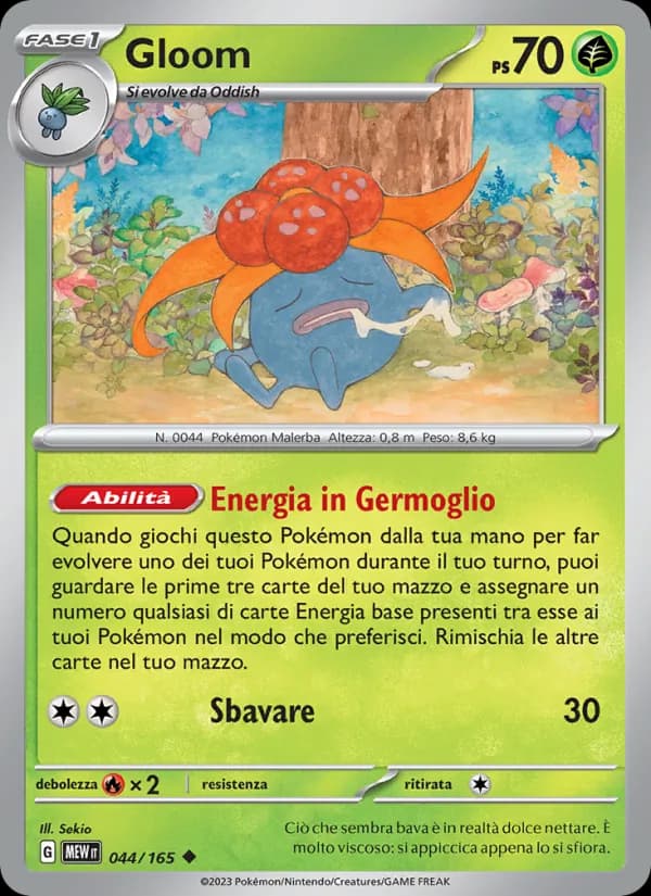 Gloom card in Italian