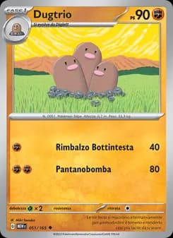 Dugtrio card in Italian