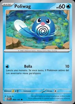 Poliwag card in Italian