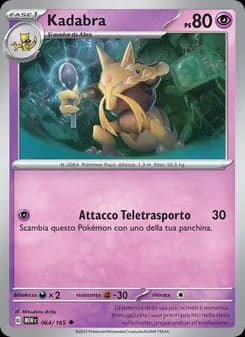 Kadabra card in Italian