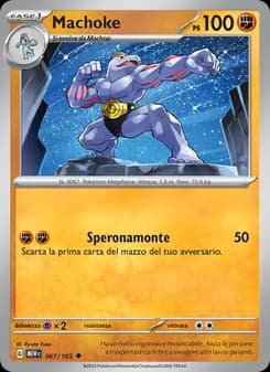 Machoke card in Italian