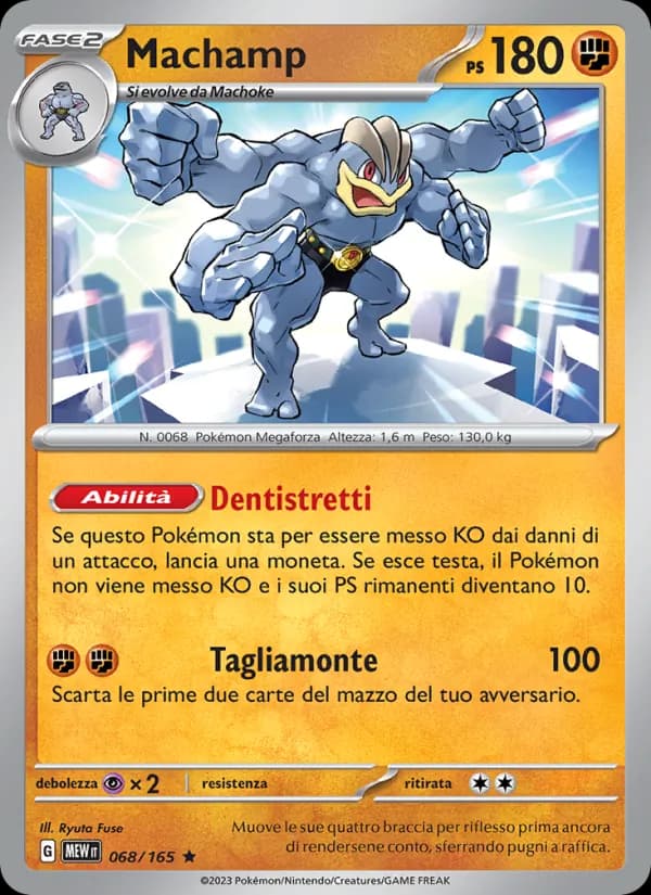 Machamp card in Italian