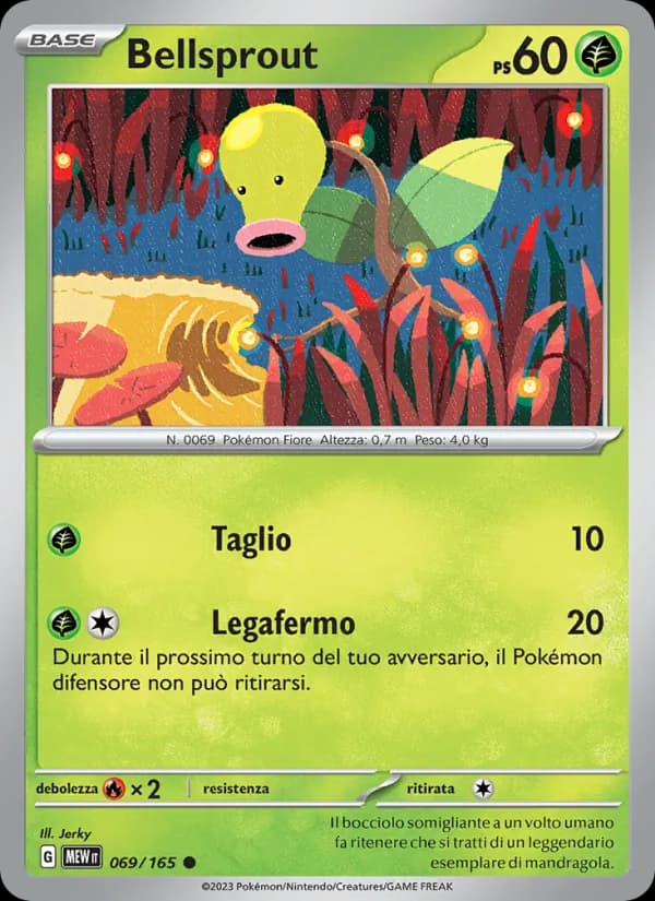 Bellsprout card in Italian