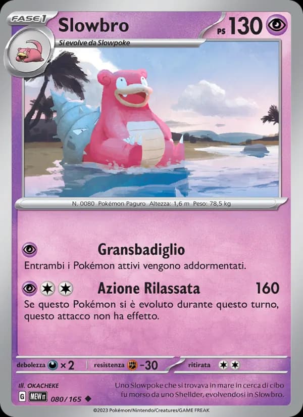 Slowbro card in Italian